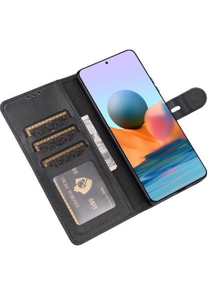 Cüzdan Kılıf Için Xiaomi Redmi Not 10 Pro Max Kart Tutucu Kickstand Tüm (Yurt Dışından)
