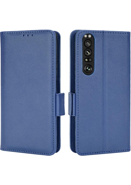 Sony Xperia 1 Iii Kart Yuvaları Için Kılıf Tutucu Cüzdan Pu Deri Manyetik (Yurt Dışından)