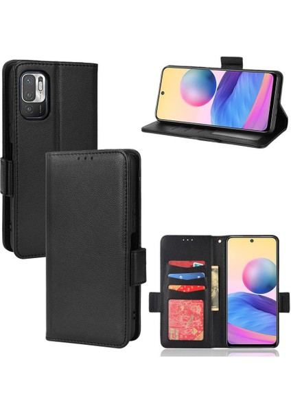 Xiaomi Poco M3 Pro Pu Deri Kart Yuvaları Tutucu Manyetik Yan (Yurt Dışından)