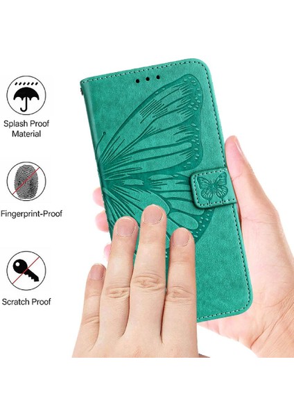 Tecno Pop 5c Premium Deri Kapak Kapak Manyetik Kabartma Için Kılıf (Yurt Dışından)