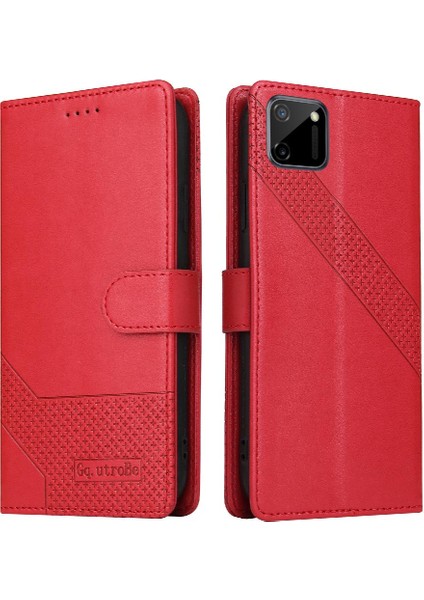 Realme C11 Kickstand Üç Kart Yuvaları Premium Deri 4 Için Flip Case (Yurt Dışından) indirimleri