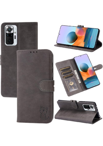 Cüzdan Kılıf Için Xiaomi Redmi Not 10 Pro Max Kart Tutucu Kickstand Tüm (Yurt Dışından)