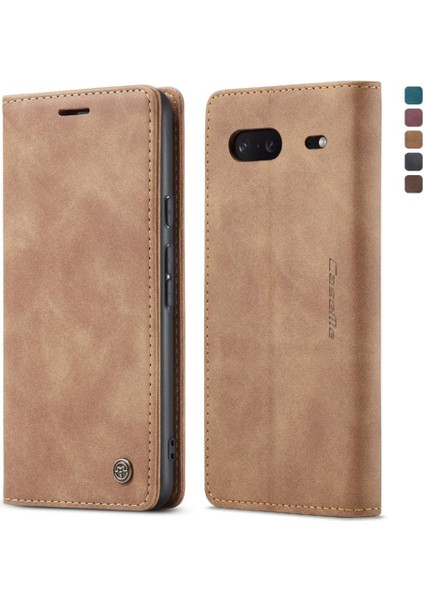 Google Piksel 7 Vaka Kart Yuvası Kickstand Manyetik Kapatma Pu Için Flip Case (Yurt Dışından) modelleri