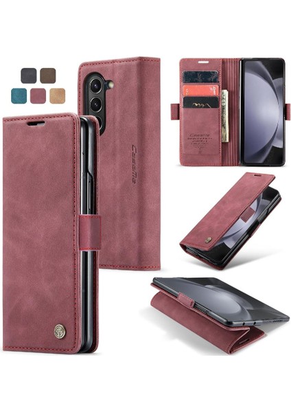 Samsung Galaxy Z Için Flip Case Fold 5 5g Flip Folio Kitap Manyetik Kapatma (Yurt Dışından)