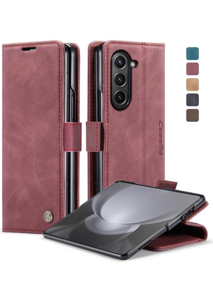 Samsung Galaxy Z Için Flip Case Fold 5 5g Flip Folio Kitap Manyetik Kapatma (Yurt Dışından)