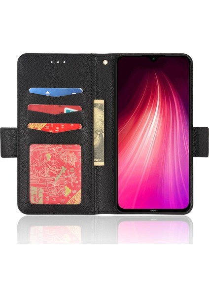 Xiaomi Redmi Not 8 Için Kılıf Pu Deri Cüzdan Kart Yuvaları Tutucu Yan (Yurt Dışından)