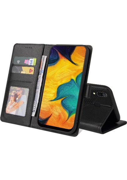 Samsung Galaxy A20 Için Flip CASE/A30 Premium Deri 4 Köşe Koruma (Yurt Dışından)