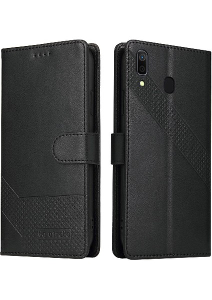 Samsung Galaxy A20 Için Flip CASE/A30 Premium Deri 4 Köşe Koruma (Yurt Dışından)