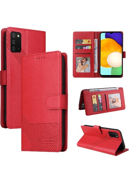 Samsung Galaxy A03S 4 Köşe Koruma Üç Kart Yuvaları Için Flip Case (Yurt Dışından)