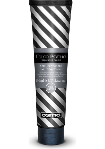 Color Psycho Yarı Kalıcı Krem Saç Boyası 150ML Wild Silver - Gümüş