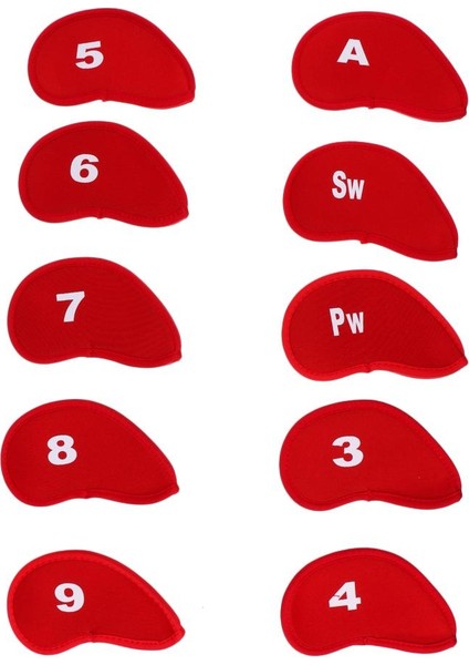 10 / Takı Başlığı Kılıı Golf Başlıkları, Neopren, Kırmızı (Yurt Dışından) modelleri