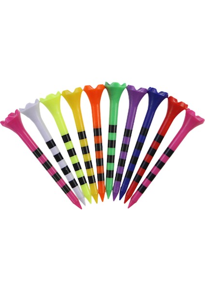 10 Golf Tees Golf Ği Başlayanlar Oyuncular Için Golfçü 70MM (Yurt Dışından)