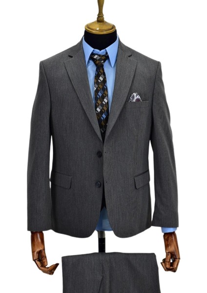 Erkek Gri 4 Drop Takım Elbise NT-5018-01 fiyatları