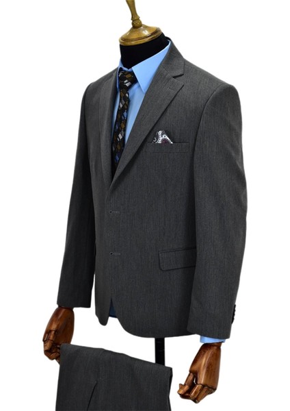 Erkek Gri 4 Drop Takım Elbise NT-5018-01 modelleri