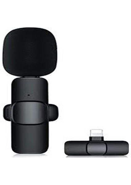 Iphone Uyumlu Ikili Kablosuz Yaka Mikrofonu Youtube Facebook Tiktok Vlog iphone Io fırsatları