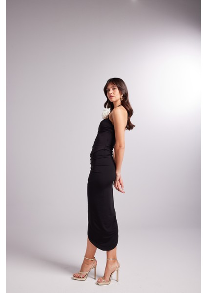 Ayarlanabilir Büzgülü Midi Poena Etek Siyah indirimleri