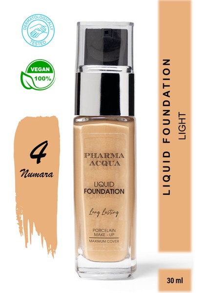 Long Lasting Liquid Foundation 30 ml - 04