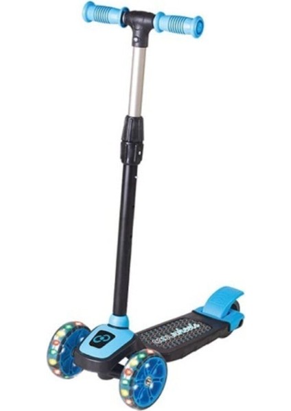 3 3 Yaş ve Üzeri 3 Tekerlekli Işıklı Mavi Çocuk Scooter Çok Renkli