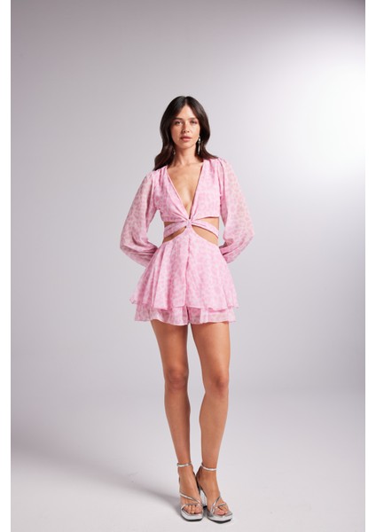 Kadın Pembe Mini Boy Astarlı Pinky Elbise indirimleri