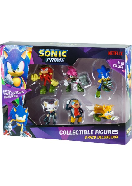 Sonic Prime 8 Li Delüks Blister Figür Seti ( Model 1 ) - 6.5 cm SON2070