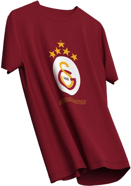 Lisanslı 5 Yıldız Geliyor T-Shirt Aslan Ahşap Kutulu