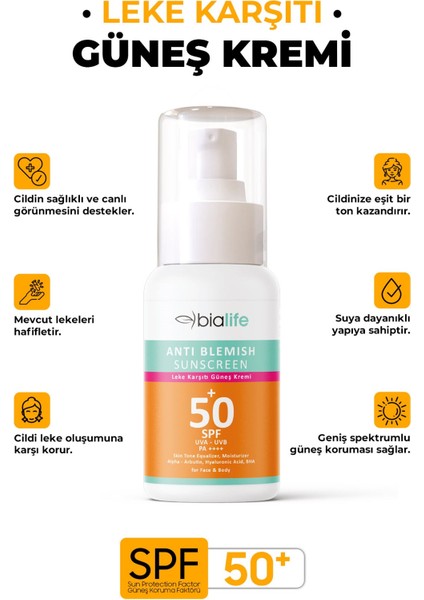 Leke Karşıtı ve Ton Eşitleyici Güneş Kremi Spf 50+ fiyatları