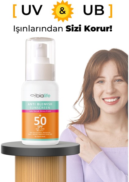 Leke Karşıtı ve Ton Eşitleyici Güneş Kremi Spf 50+ fırsatları