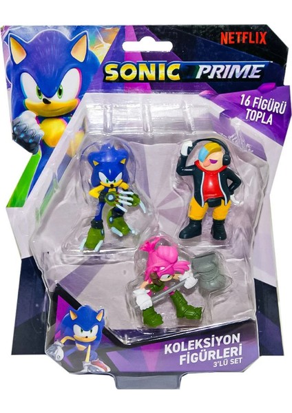 Sonic Prime 3 Lü Figür Blister Set - Sonic + Dr. Don't + Amy Rose 6.5 cm - SON2020 indirimleri