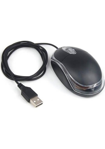 Wz-15 800 Dpı USB Mouse - Kablolu Mouse - Optik Mouse - Siyah - 2 Adet