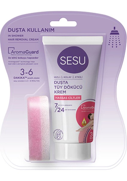 Duşta Tüy Dökücü Krem Hassas Ciltler 150 ml