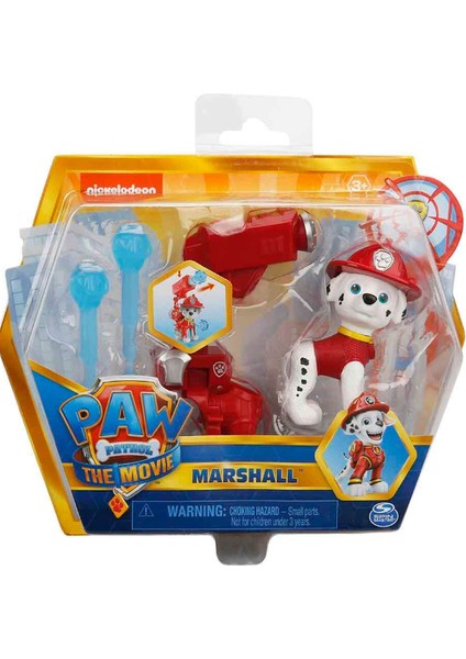 Paw Patrol The Movie Aksesuarlı Kahraman Figürleri - Marshall - 7 cm