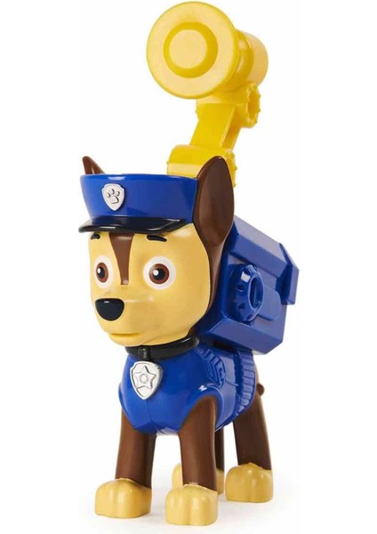 Paw Patrol Müzikli ve Rozetli Kahramanlar - Chase - 10 cm