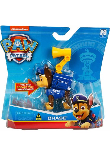 Paw Patrol Müzikli ve Rozetli Kahramanlar - Chase - 10 cm