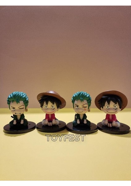 Anime One Piece Monkey D. Luffy Action Mini Figür Oyuncak Biblo Model 2 - 6.5 cm