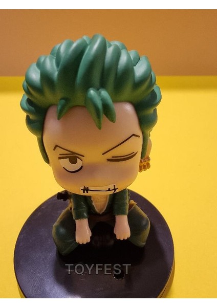 Anime One Piece Monkey Zoro Action Mini Figür Oyuncak Biblo Model 2 - 6.5 cm