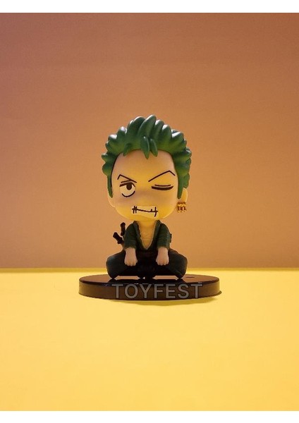 Anime One Piece Monkey Zoro Action Mini Figür Oyuncak Biblo Model 2 - 6.5 cm