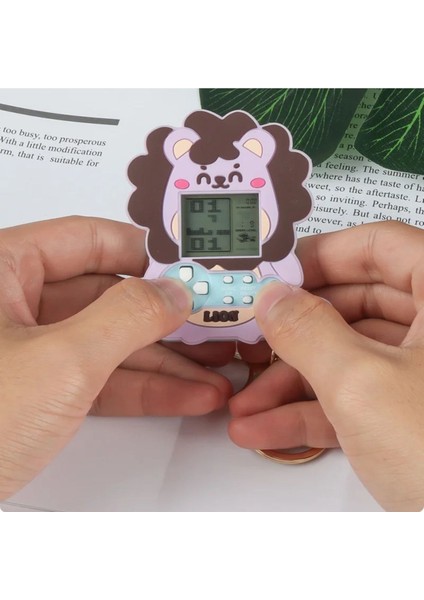 Pastel Renkli Yumuşak Silikon Kılıflı Mini Tetris Konsol Oyunlu Anahtarlık