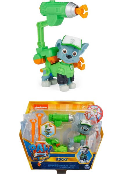 Paw Patrol The Movie Aksesuarlı Kahraman Figürleri - Rocky - 7 cm