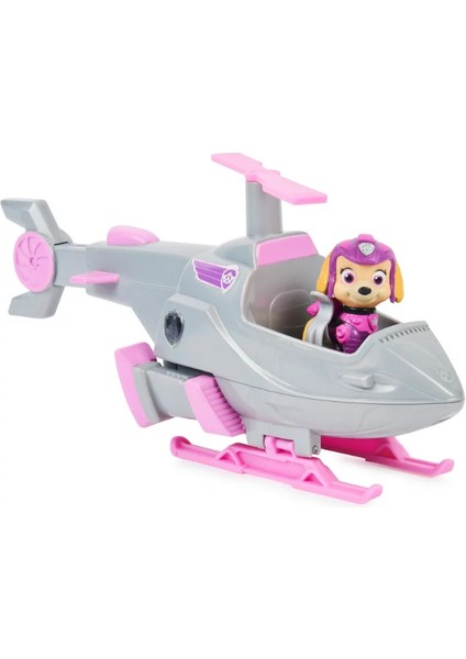 Paw Patrol Deluxe Skye ve Dönüşebilen Delüks Helikopter Aracı - 18 cm