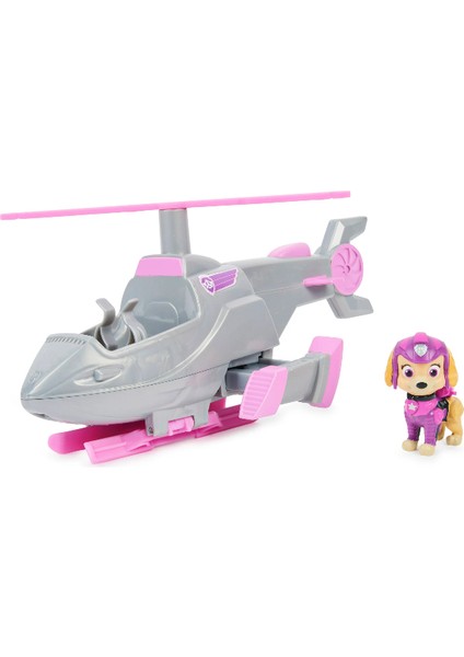 Paw Patrol Deluxe Skye ve Dönüşebilen Delüks Helikopter Aracı - 18 cm