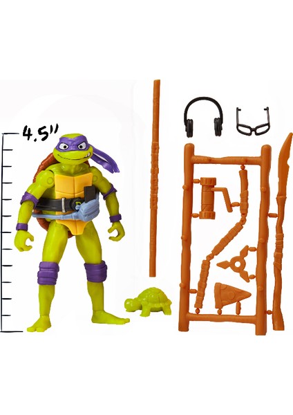 Ninja Kaplumbağa Aksiyon Figurler - Donatello 11 cm