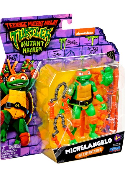 Ninja Kaplumbağa Aksiyon Figurler - Michelangelo 11 cm