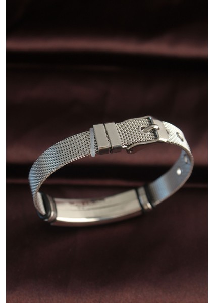 316L Çelik Siyah Baklava Desenli Ayarlanabilir Hasır Kordonlu Bileklik modelleri