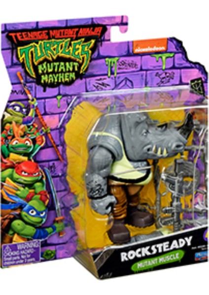 Ninja Kaplumbağa Aksiyon Figurler - Rocksteady 11 cm