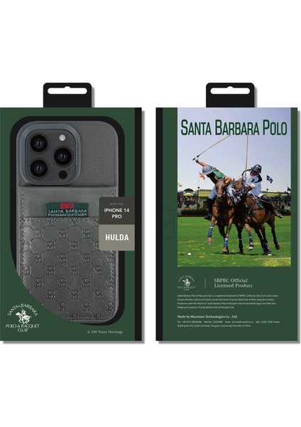 Santa Barbara Polo Racquet Club Iphone 13 Pro Hulda Kartvizitli Kapak - Kahverengi 383097