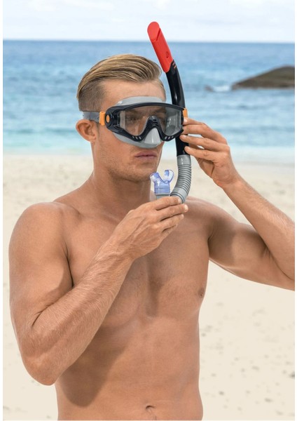 Spark Wave Snorkel Set Dalış Maskesi Deniz Havuz Yüzücü Gözlüğü Gözlük Maske- Siyah - (14 Yaş Üstü ) - 24068 fiyatları