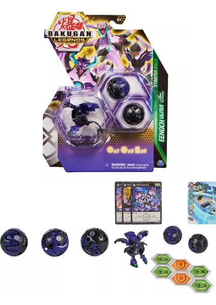 Bakugan Legends Starter 3 Lü Eenoch Ultra ile Cimoga ve Ryerazu
