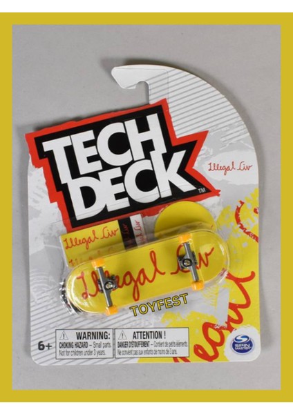 Tech Deck New Ultra Rare Skateboards Fingerboards Parmak Kaykay - Illegal Civ Yellow