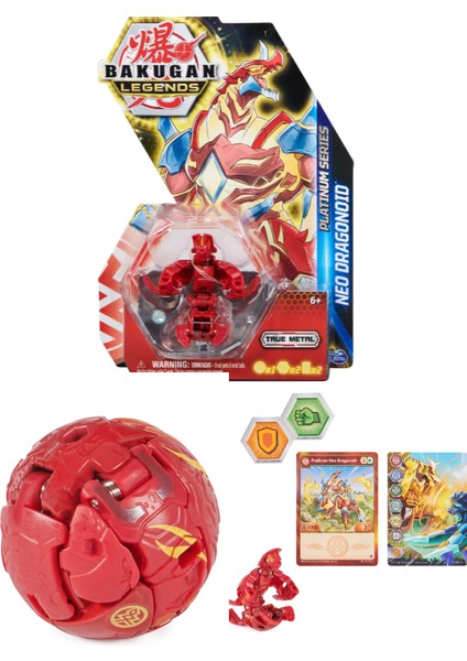 Bakugan Evolutions Platinum Series Red Neo Dragonoid Figür - 1 Adet