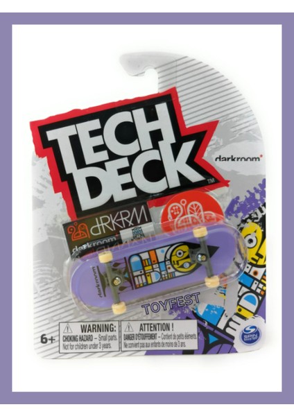 Tech Deck New Ultra Rare Skateboards Fingerboards Parmak Kaykay - Darkroom Harlequin